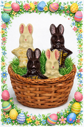 Solid Chocolate Easter Bunnies