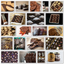 Chocolate of the Month Club year subscription — collage of TSC chocolates, barks, cookies, and gift sets across twelve deliveries.