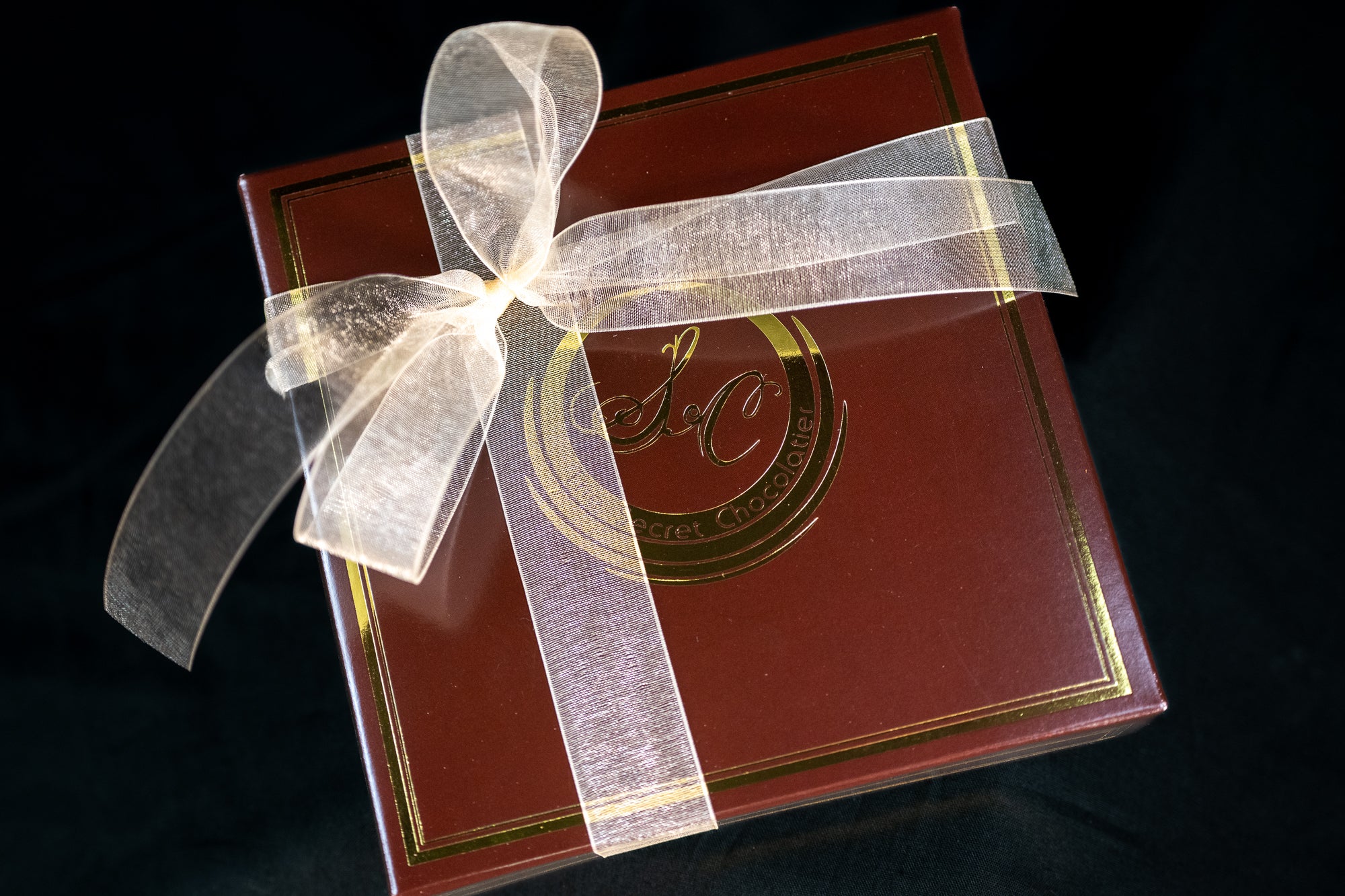 The Secret Chocolatier Chocolate Box with White Bow