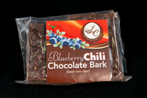 The Secret Chocolatier's Blueberry Chili Chocolate Bark