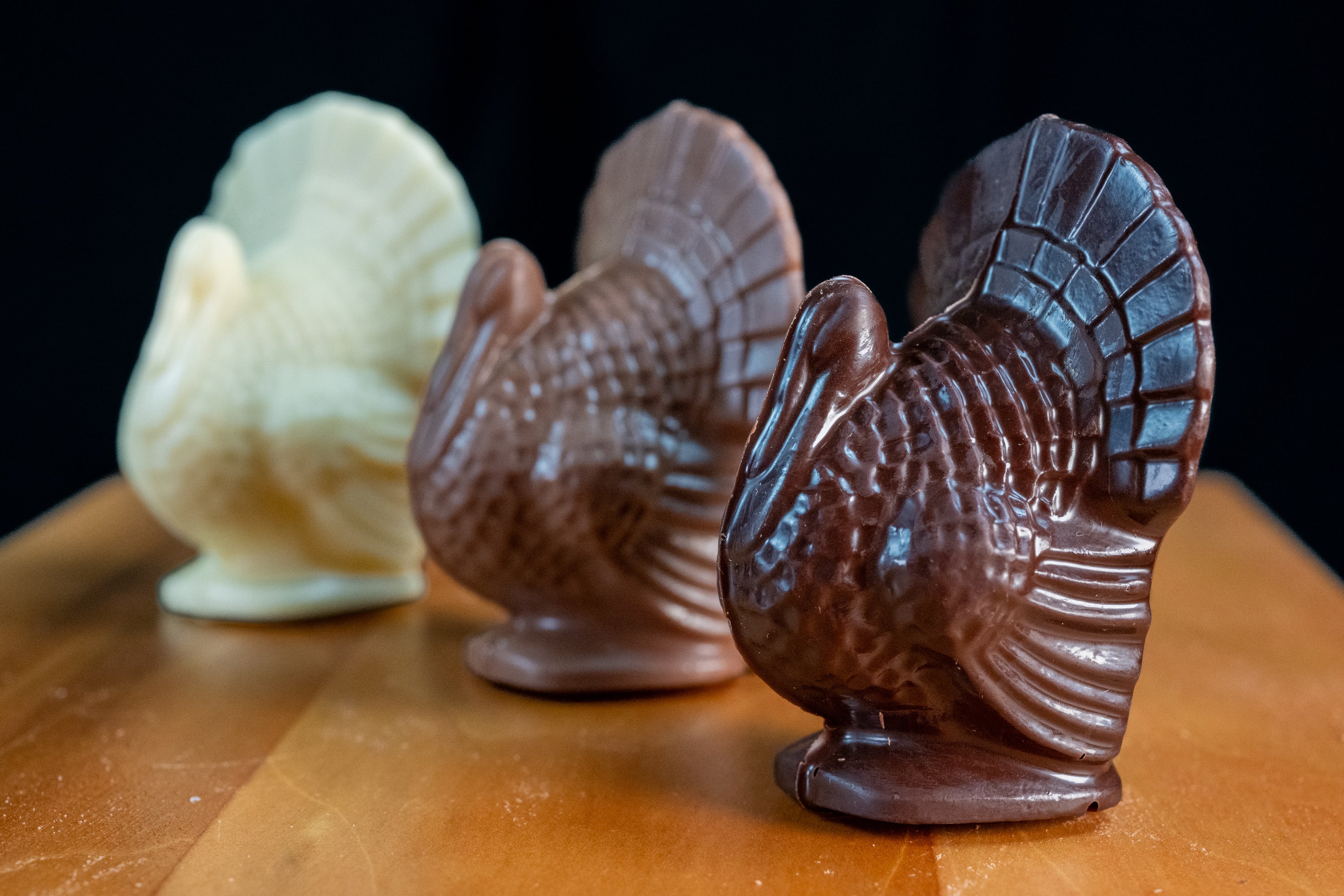 Thanksgiving Chocolate Turkey, Milk, Dark, White Main image
